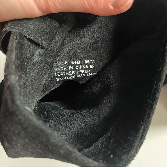 Indigo by Clarks Annie Laurie Black Suede Boots (Style #32856) - Picture 8 of 10